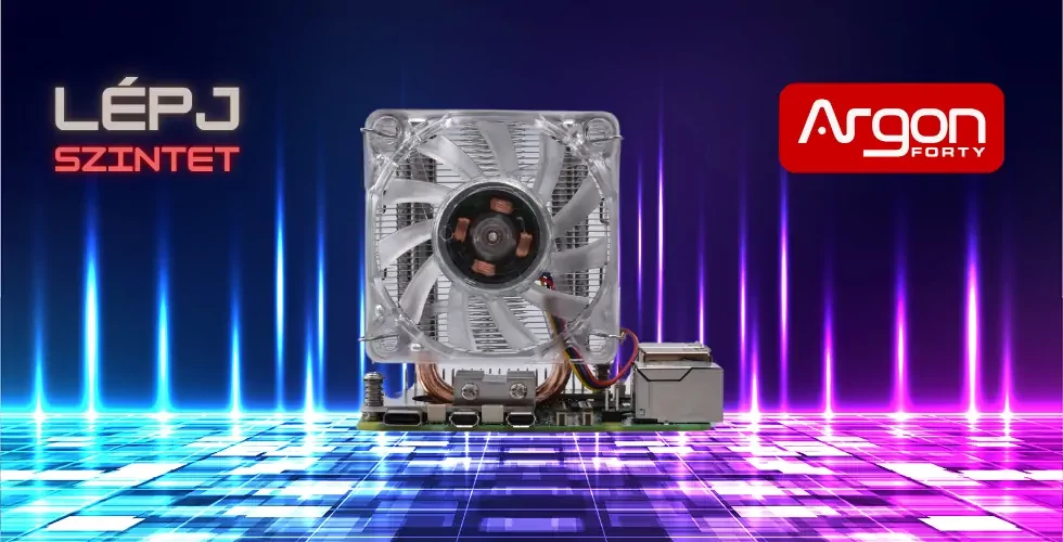 Argon aktív hűtő Raspberry Pi 5-höz